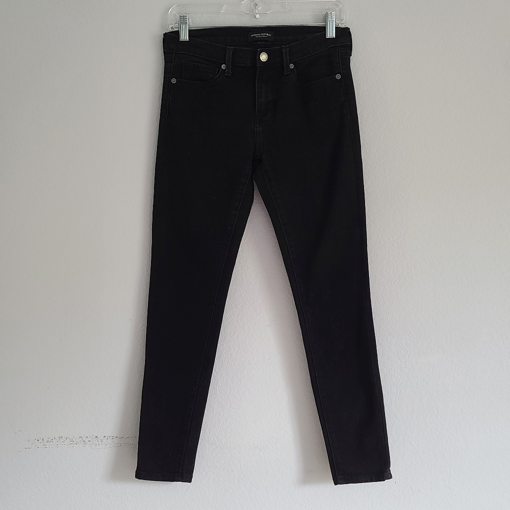 Banana Republic premium Denim skinny Jeans black size 26